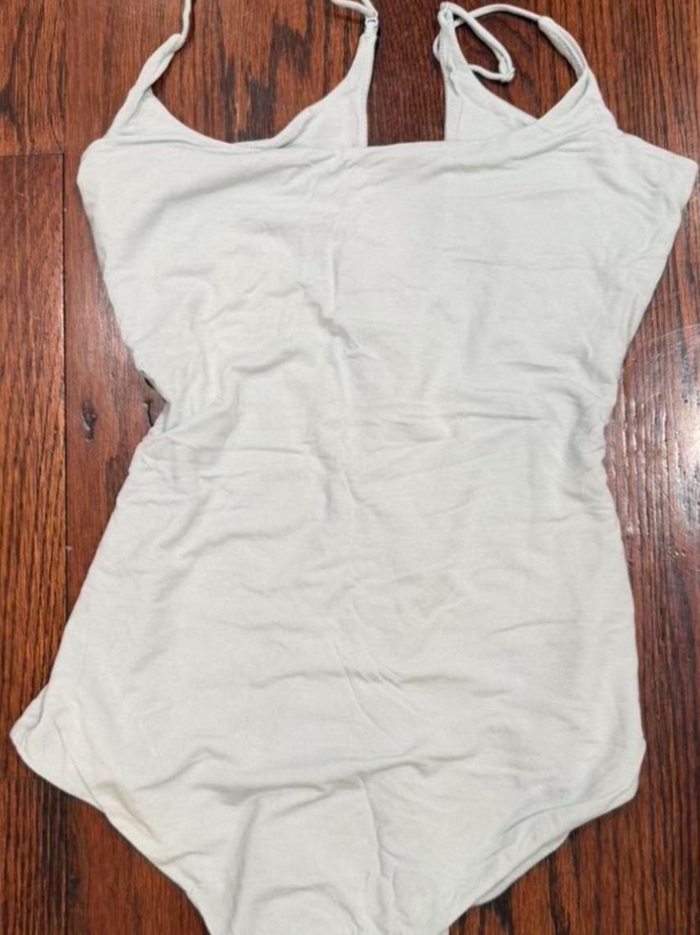Skims smooth layers bodysuit size medium light green blue color. No flaws
